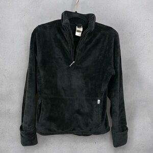 The North Face Women’s Fleece Quarter Zip Pullover - Black - Medium